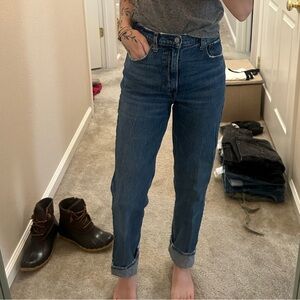 Abercrombie & Fitch Women's Straight Leg Jeans - Deep Blue